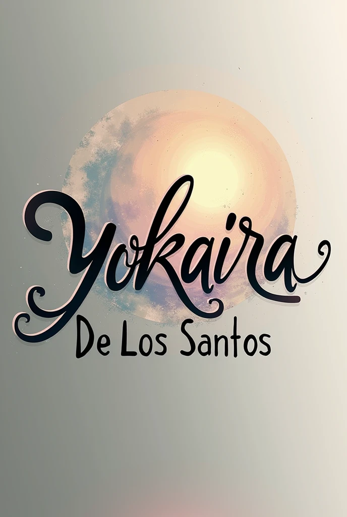 Make a logo with the name Yokaira De Los Santos. Do it with style