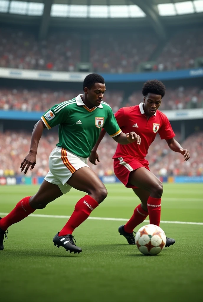 Togo National team Football vs Costa Rica National team Football in Amsterdam, Netherlands in the 1990s