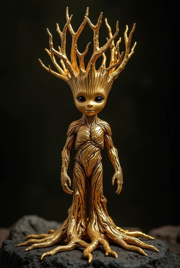 Groot gold jewelry designer piece
