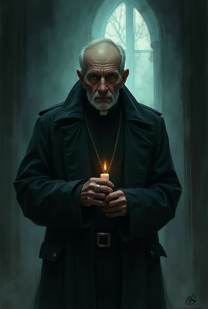 create a cover for a paranormal events book that says "Father, Once...relataste....." please