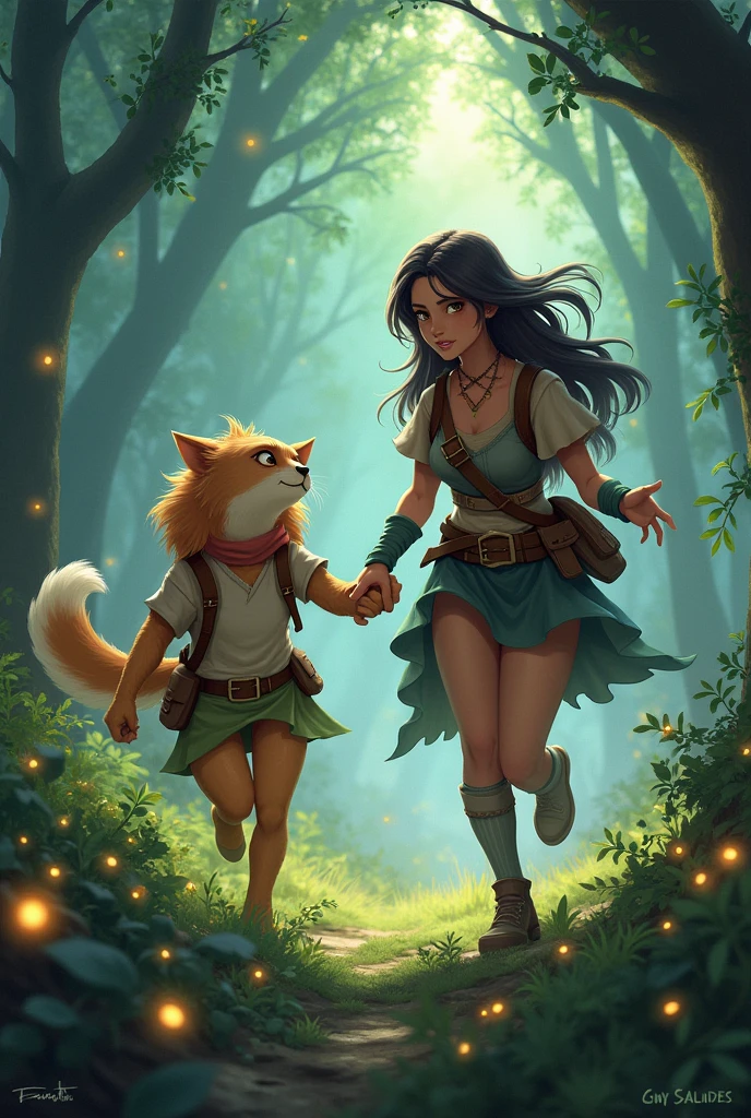 Sevi and Elyse from Gwy Saludes' Chasing in the Wild story