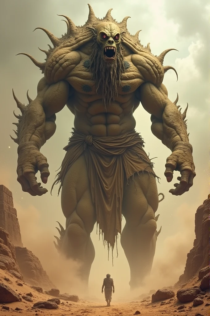 Draw me Libya in the form of a monster