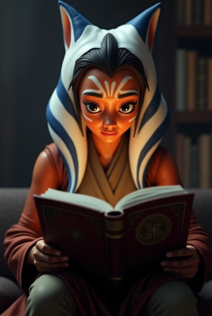 Ahsoka Tano reading a book