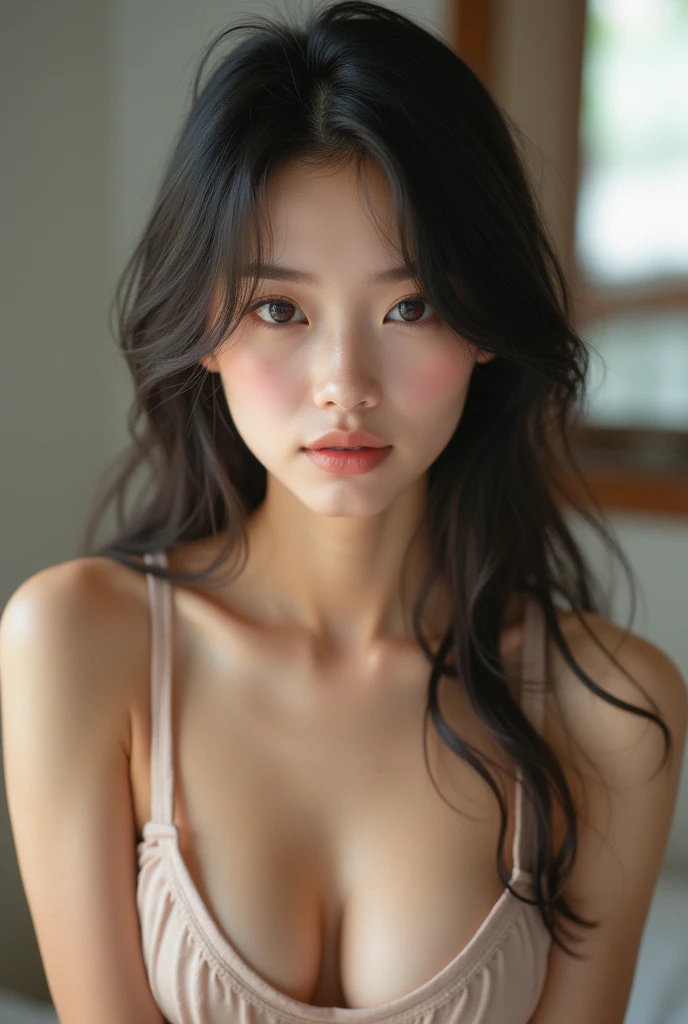 (((One person,alone))),(Highly realistic photos, High resolution, Detailed face, Beautiful Eyes) Japanese women, 30 years old, Modern beauty standards, Nice body, Akina Nakamori,Healthy Body,Thighs、