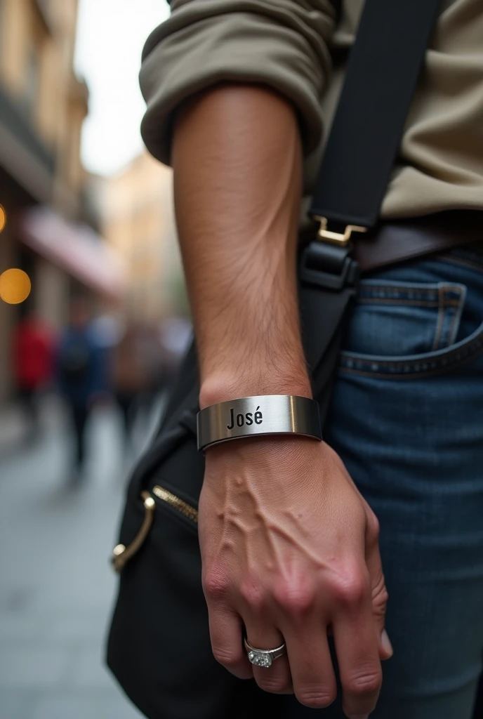 Create a custom language translating bracelet with the name José
