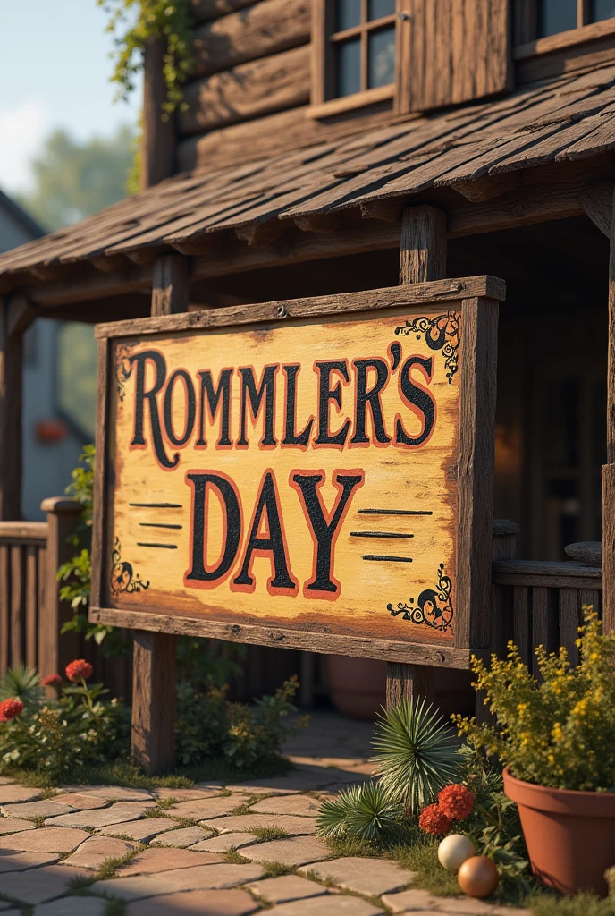 Image of a sign from Rommler's Day