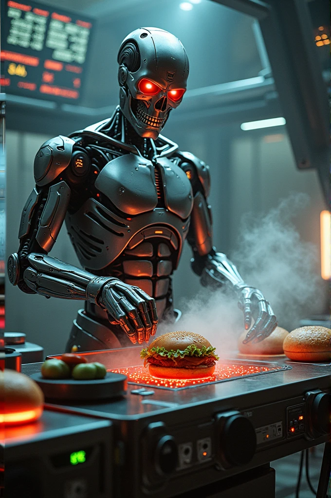 Terminator burger grill
