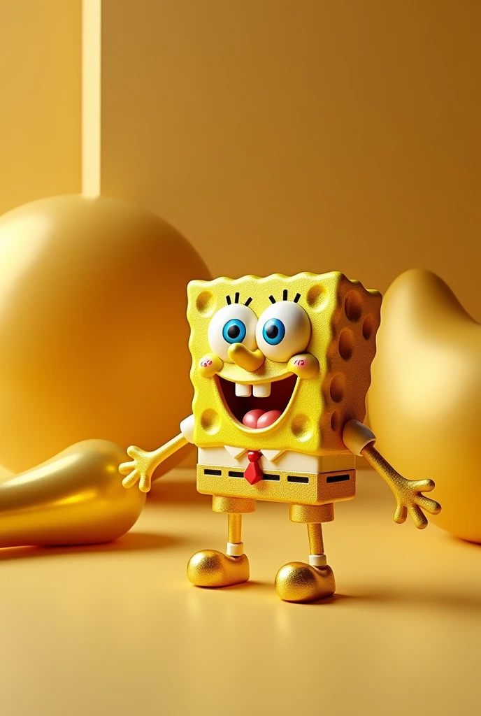 Gold SpongeBob jewelry product