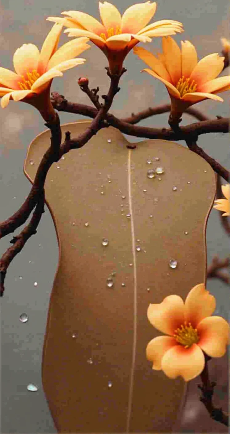 Keep the drawing as it is, just straighten the water drops