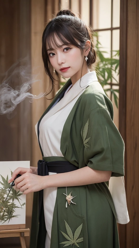blue eyes、Tabletop, Highest quality, figure, Ultra-detailedd, 細かくdetailedに, High resolution, 8k wallpaper, Perfect dynamic composition, Beautiful detailedd eyes, Doctor's attire,Bob Hair, Center of chest, Natural color lip, Random sexy poses,smile,20-year-old girl、huge 、Examination room、Stethoscope,空のcloudの上に座っている女性がいました, Buatigarh,cloud goddess, dreamy Awareness-raisingn, 少女のcloud, 白いcloudの妖精の国に横たわる, 白いcloudの髪, Just a joke, cloud. Fantasy, 夢のようなcloud, Concept Art ,Dreamy digital painting、Alafeed posters of women with purple smoke and green flames, Mysterious and ghostly atmosphere, Mysterious!!!, 驚くほど若くMysterious人物, infinitely flowing fantasy curtains, curtained spirit, ghostly figure, rainbow ghostly, fantasy still, Ghostly figures, White glowing aura, Mysterious essence, 幻想的なFantasy, Mysterious!!!!!!!, Ghostly Smoke、pharmacy、Treat yourself、Endocannabinoid System、Consume cannabis every morning、holding a bong in hand、(超detailed CG Unity 8k 壁紙:1.5),<(masterpiece:1.5), (Best image quality:1.7), high-resolution Awareness-raisingns, (pay attention to details、Face to detail:1.3), (detailed:1.3, Highest quality, (超detailedな), (Very delicate and beautiful), (Awareness-raising), (Picturesque),(masterpiece:1.5),Cinematic light,Dynamic Angle,floating,Sharp focus,(2D:1.7), (Best image quality:1.3),(Awareness-raising:1.1),((Disheveled Hair:1.2),(beautiful finely detailedd eyes:1.1),(Movie Light:1.1)、(marijuana goddess:1.2)、(cannabis goddess:1.2)、(ganja goddess:1.2)、(weed goddess:1.2)、(hemp goddess:1.2)、(Marijuana leaf piercings:1.2)、(Beautiful Japan)、sexy in a traditional Japanese kimono、曲線的なbody型、豊満なbody型、曲線的なbody型、太ったbody型、large full breasts、Large Breasts、((full_body_Portraiture))、(Japan Art and Culture)、Marijuana background dried cannabis flower delicately drawn large swollen glowing cannabis,高級マリファナに囲まれたsmileは、highlights the beauty and uniqueness of the plant((Highest quality, 8k, Tabletop: 1.3)), Beautiful woman, 1 female, big: 1.3, 細身のbody型: 1.1, Toned Abs, Dark brown hair, 濡れたbody, hyperdetailedd face, detailedな唇, detailedな目, double eyelid,Blonde mesh、One length、((Full body photo)), ((Cannabis leaves)), (((hemp flower and leaf navel piercing))), eyeshadow makeup, a sunny day!, Makeup for a sunny day, 8k yen, ((slightly glossy along the outline,)), ((Contoured back glow)), ((Neon Light))Cannabis design for the head, Cute artwork, Cute cartoon, _character, かわいいcharacter, かわいいcharacter, , very cute, , cute personified cannabis、Cartoon green monster sitting on the ground with cannabis, かわいいcharacterデザイン, Cute little cannabis, Cute little purple cannabis, A lovely luminous creature,、Adorable creatures, かわいいモンスターのPortraiture, Cute cannabis creatures, Marijuana Monster character Design, Cute Toys, Cannabis stuffed toys, ふわふわの緑のお腹とRed eyes,,(purple background:3 ),Cute detailedd digital art exhaling smoke from mouth、Adorable digital painting、Cute digital art、cute personified cannabis、Cute 3D rendering、Beautiful digital artwork、dreamy sleepy animal expression with half-closed eyelids、Half-open eyes、Red eyes、Cute cannabis creatures、There are cute animals logo web design cannabis、Intergalactic、White coat、It should be a happy atmosphere、CBD、time Calm Clinic、Marijuana - Color art 4K,go Sw,Magic water pipe bong and rolling papers are placed around in a smoking environment surrounded by cannabis buds.。Describe your image of the most beautiful and hardy cannabis plantation in the world。