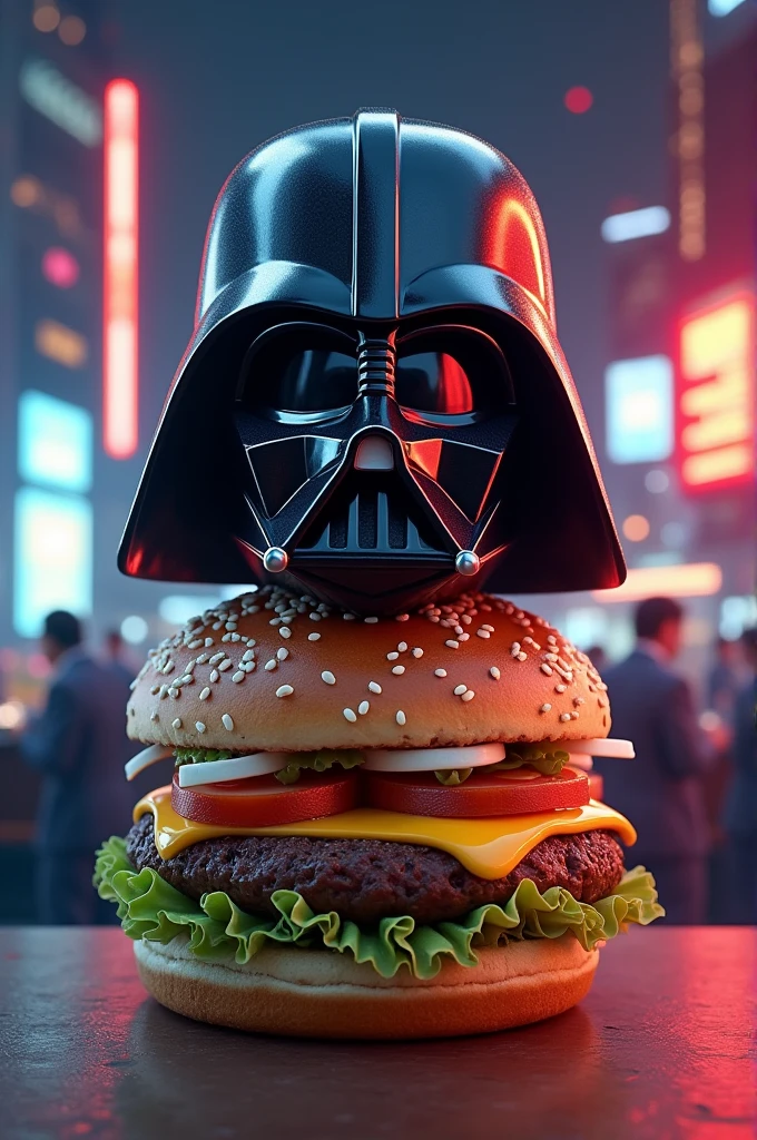 Luke Skywalker Darth Vader burger