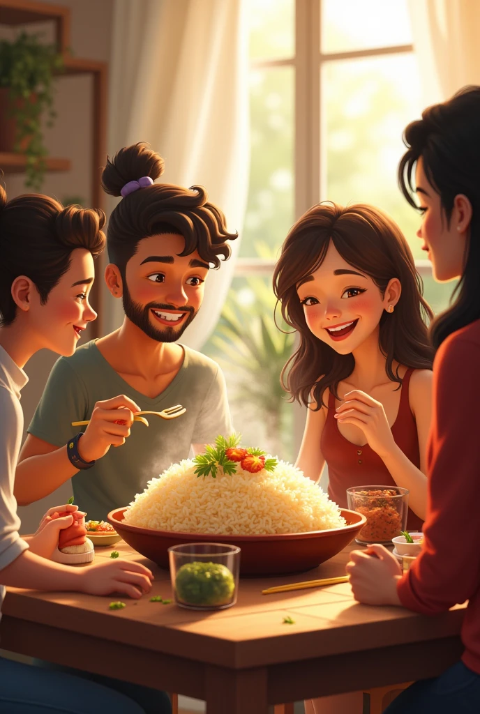 Rice with friends