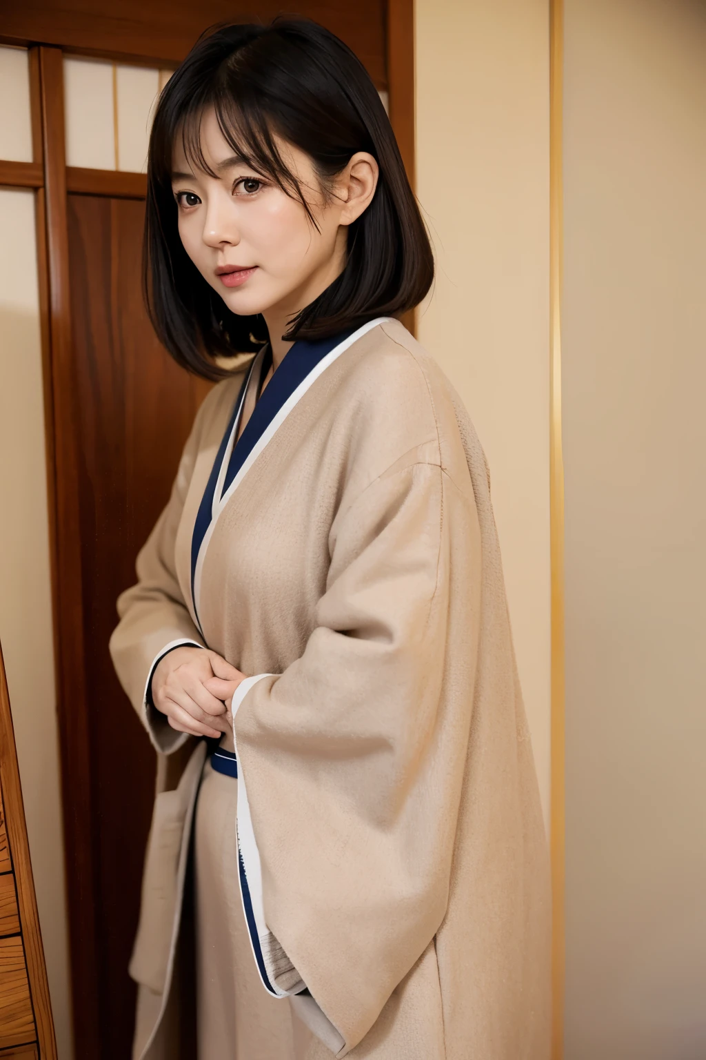 Highest quality, Japanese, naked, Mature Woman, uniform