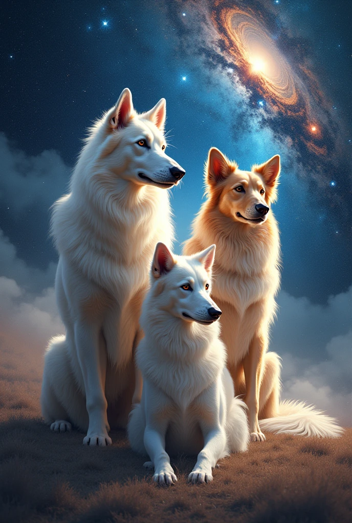 The three most beautiful dogs in the universe