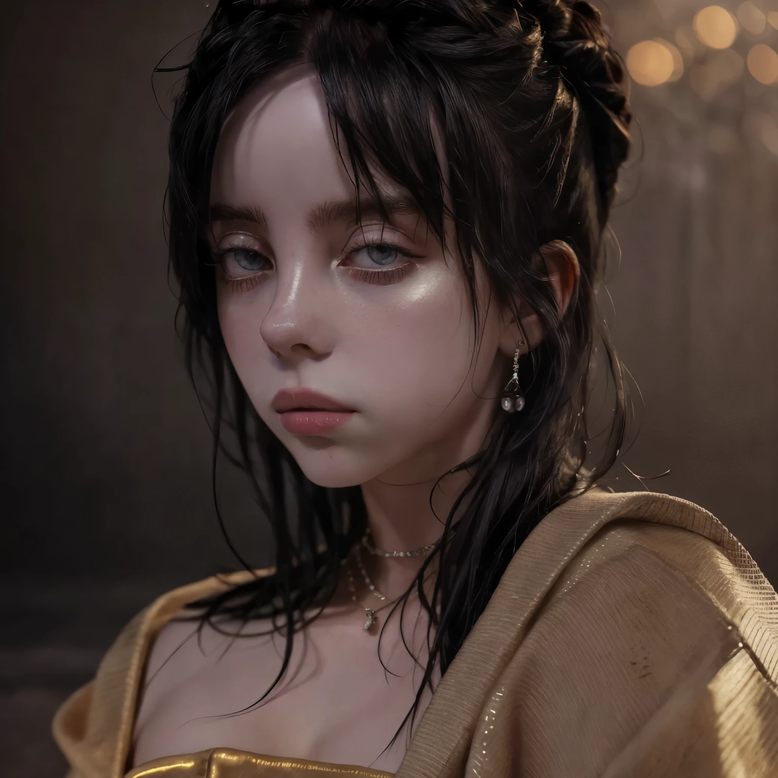 high detail photo of 1girl billieeilish,, professional, photography, excellent lighting, impeccable, precision, rich colors, deep shadows, clarity, high-resolution, razor-sharp, composition, light and shadow, timeless beauty, captivated, artistry, craftsmanship, elegance, sophistication, exquisite, details, atmosphere, balance, masterful, technique, expertly captured, stunning, visual impact, top-quality, compelling, professional-grade, aesthetics, flawless, remarkable, perfection, attention, dynamic, evocative, nuanced, depth, vibrancy, masterclass, breathtaking, awe-inspiring, high-definition, alluring, enchanting, texture, storytelling, mesmerizing, cinematic, elite, artistry.