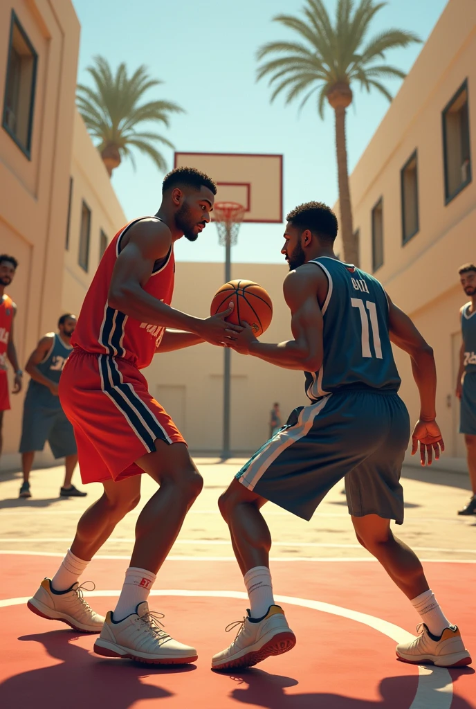 Cs2terrorist playing basketball at mirage A site
Sir bloody and phoenix playing toghter rest of the agents sitting on planting side boxes