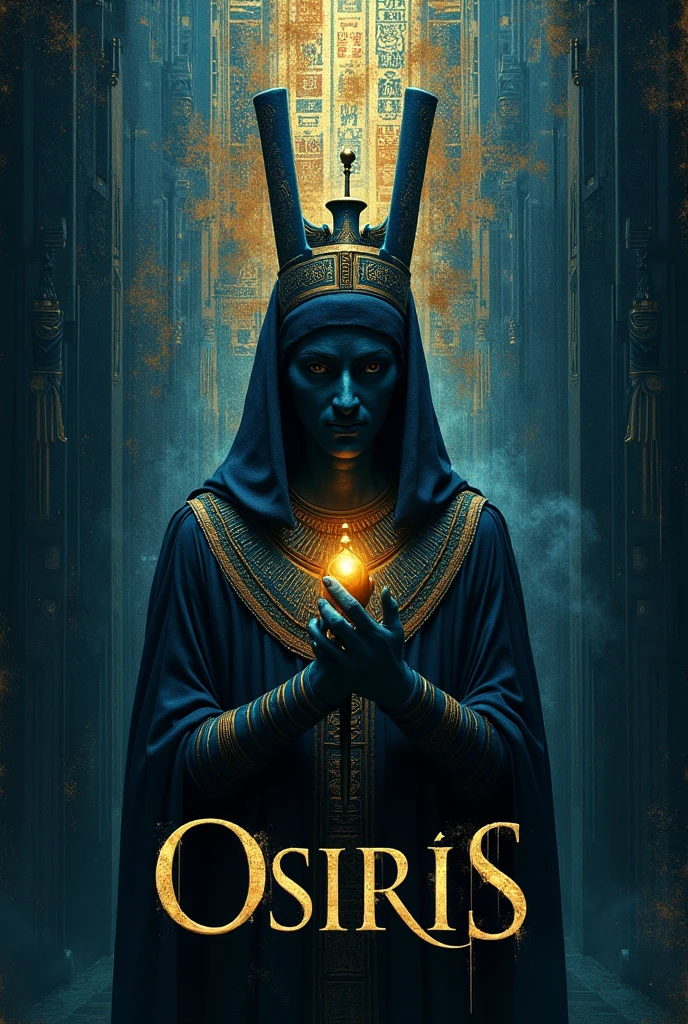 I'm going to tell you how I would like an album cover, and you do it
I would imagine a striking and mysterious image that reflects the essence of the name "Osiris", inspired by Egyptian mythology.
The cover could have a dark or blue background, representing the afterlife or the underworld.
In the middle, I would place a stylized or symbolic image of Osiris, with elements like a crown, a scepter and a staff, surrounded by hieroglyphics or Egyptian patterns.
To add a modern touch, I could incorporate abstract or surreal elements that suggest the connection between the ancient world and contemporary music.
Title "Osiris" it would be written in an elegant and mysterious font, possibly with a lighting or shadow effect to give it depth.
The color palette would be dark and rich, With shades of blue, Gold and black, to evoke the majesty and mystery of the Egyptian god.
That would be my approach to designing an album cover for "Osiris"