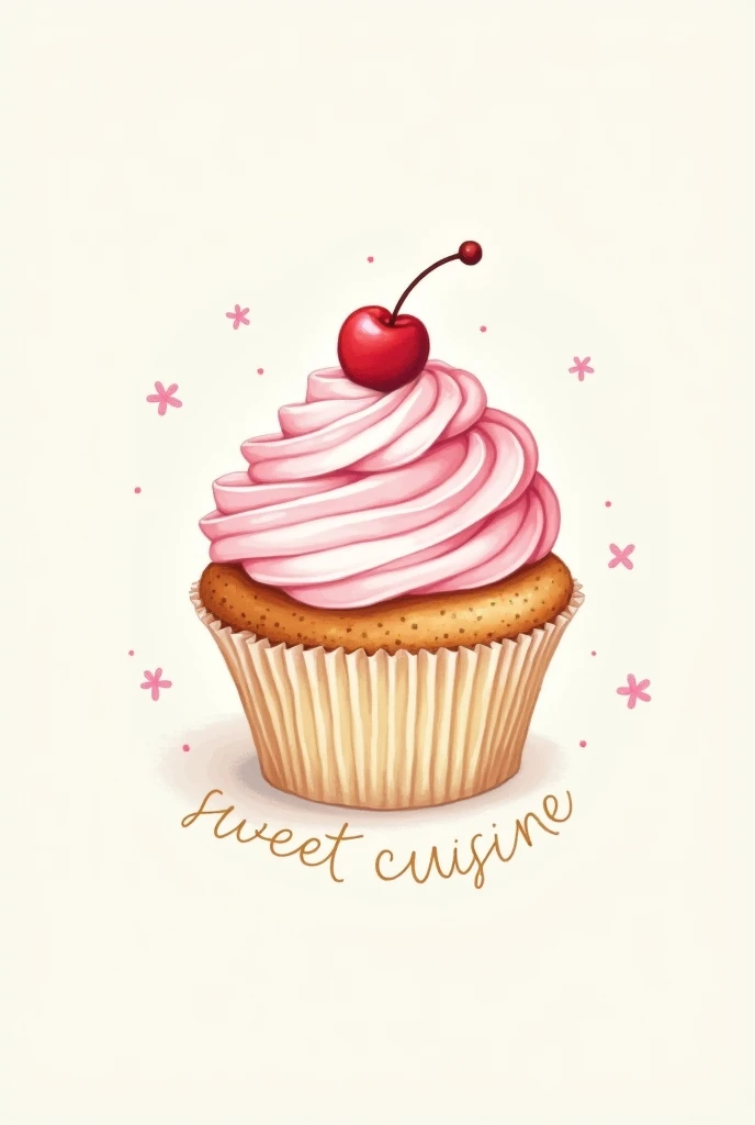Create a logo about sweet cuisine , with excellent quality