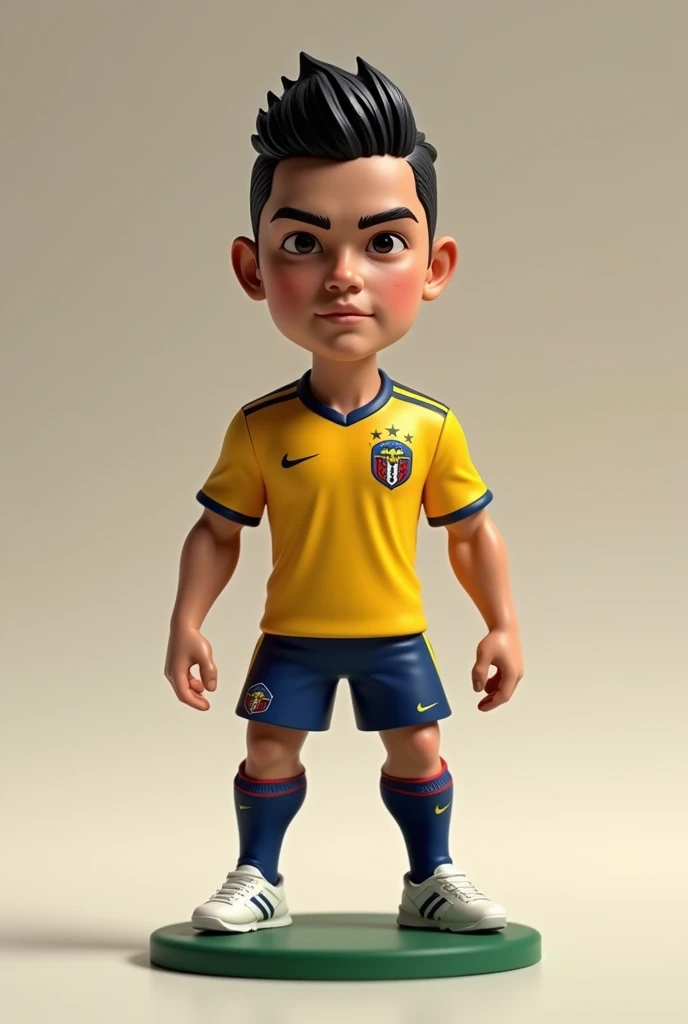 A keychain of James Rodriguez with the Colombia shirt