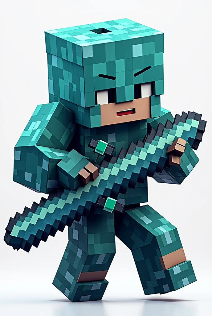 Generate a photo without a background that says SLUCHCRAFT with the font from Minecraft