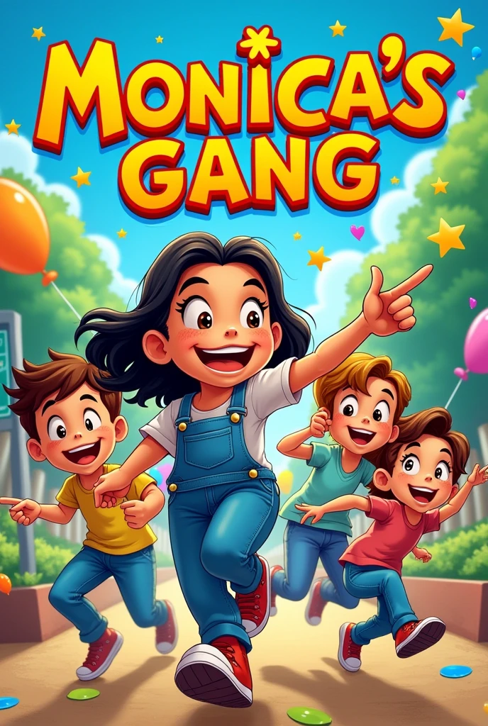 clearing! Para criar uma capa de gibi da Monica's Gang, follow these steps:
1. **Title:** Place "Monica's Gang" in a large and fun font at the top of the cover. You can use colored letters to make it eye-catching.
2. **Personagens:** Add illustrations of the main characters, as Monica, chives, cascão and Magali, in prominent positions. They can be involved in some fun or adventurous activity.
3. **fund:** Choose a vibrant and cheerful background. It can be a scenario related to the story of the edition, like a park, a school or a party.
4. **Attraction Text:** Include a small text that highlights the main story or some special event from the comic book. instance: "Adventure in the Park!" ou "Monica's Big Party!"
5. **Additional Detail:** Add decorative elements, as balloons, stars or other items that relate to the plot.
If you need a specific tool to create the cover, you can use programs like Adobe Illustrator, Photoshop, or even online tools like Canva.