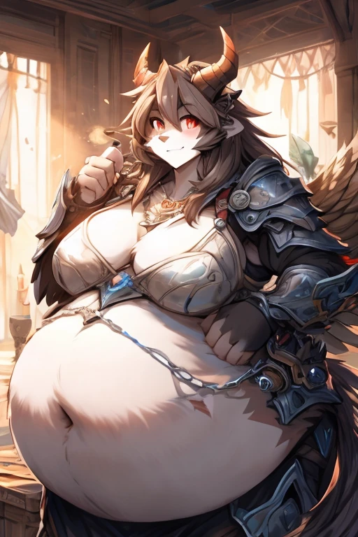 Twokinds super mega obese basitin black fur heavy armor helldivers demon