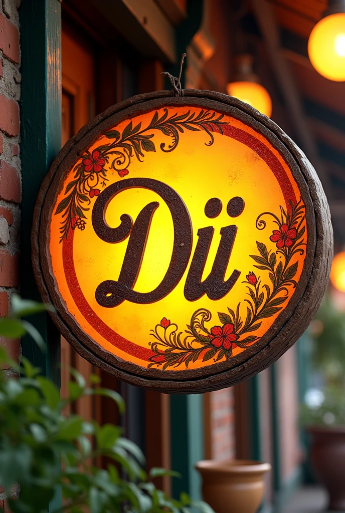 Generate an image to advertise my restaurant, with homemade food name Dii, use eye-catching and coherent elements