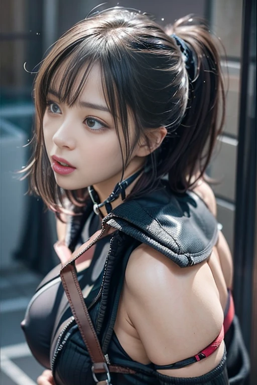 sunlight、Best image quality, Great details,Mr..々Performance、Performance力豊かな、 Ultra-high resolution, (realism: 1.4), ((close:0.75)), A very condensed woman, Beautiful and delicate facial features, Perfect Proportions, Target your audience, ((Target your audience)), (slim:0.3, Large Breasts), (Fabric color base ratio Black:0.4 White:0.5. Other colors:0.1), (Wear a rash guard、I like police uniforms, Black and grey mech, Wearing a high-tech nylon military suit, Military Harness, ), captain, Background Simple gray wall,Vaginal Piercing Orgasm、Nipples numb from intense caressing、Dynamic pose、Licking ass、Intense anal caressing with aphrodisiac lotion、OHH through orgasm,Buttocks feel good、Buttocks feel good、Applying aphrodisiac lotion to the anal area、This leads to intense orgasms。、