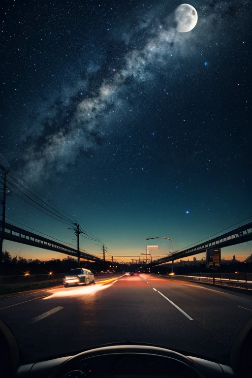 Expressway、One car、Moon and Stars、