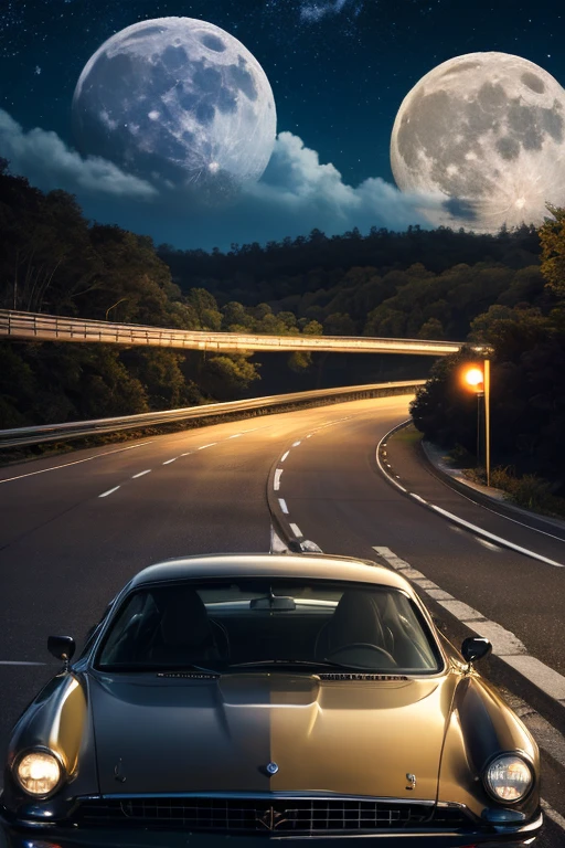 Expressway、One car、Moon and Stars、