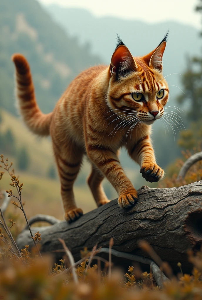 Rusty cat,clamber,In the great outdoors