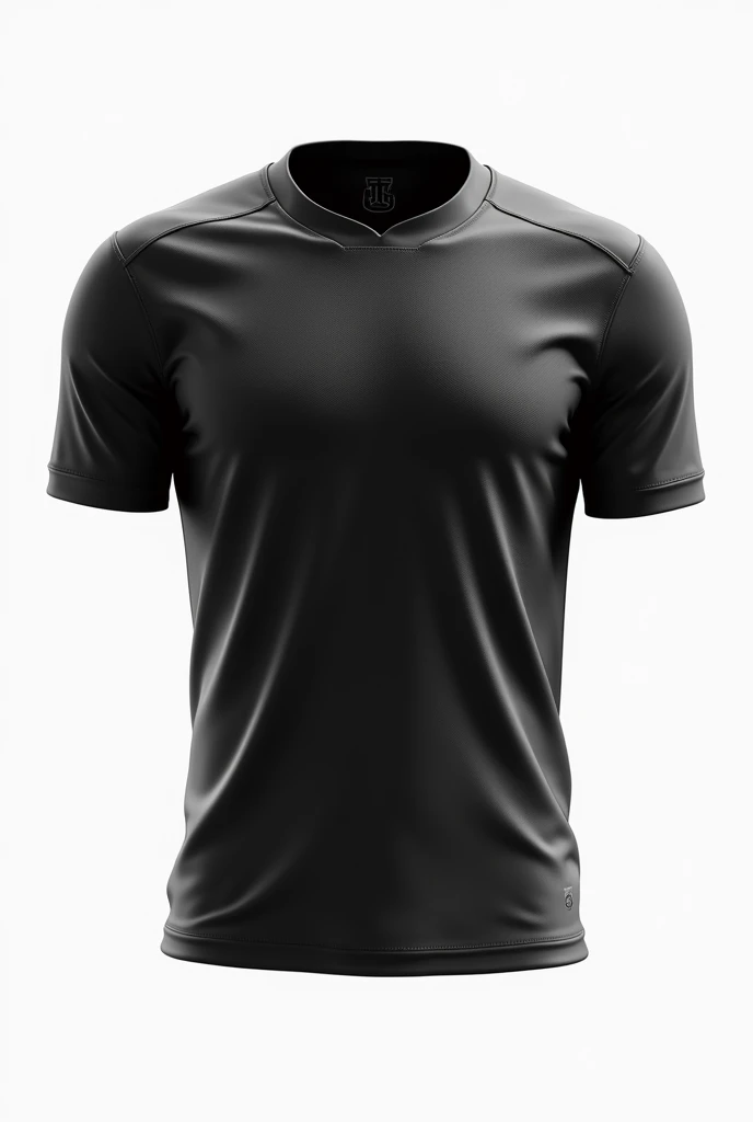A shirt without a logo or sponsorship with black and white football details
