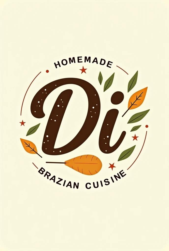 Generate a logo for my restaurant, with homemade food name Dii, use eye-catching and consistent elements use portuguese brazil subtitles