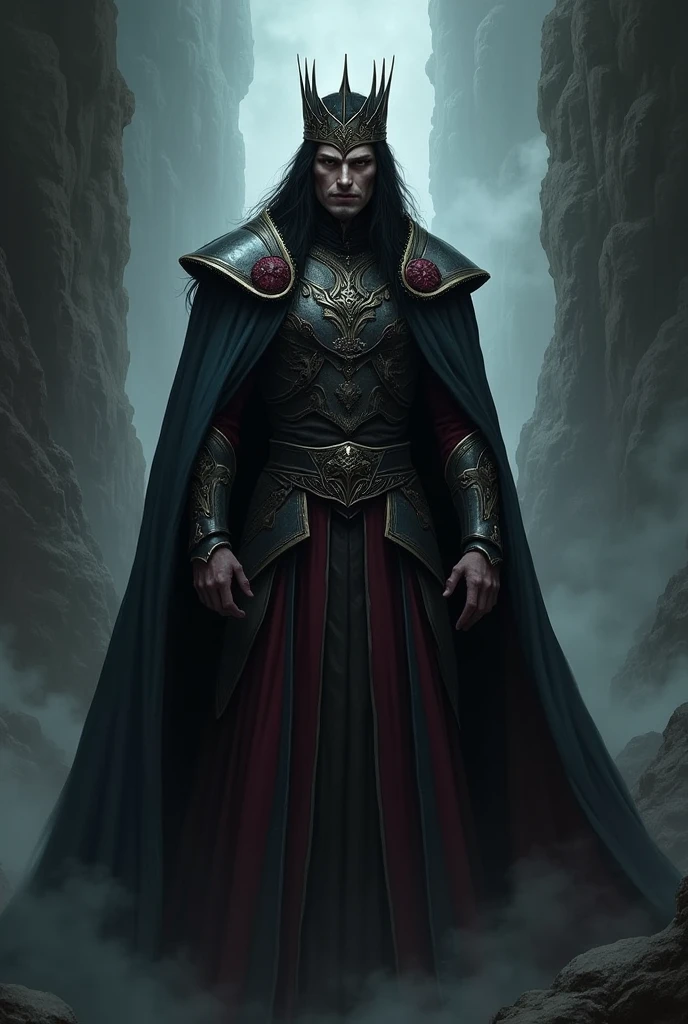 Alan Lee ART, a dark elf ominous king male of Silmarillion