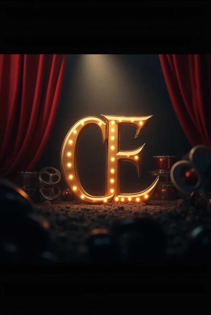 Create a logo for me,this logo needs to be on the movie theme , with the letters C and E , make it legible