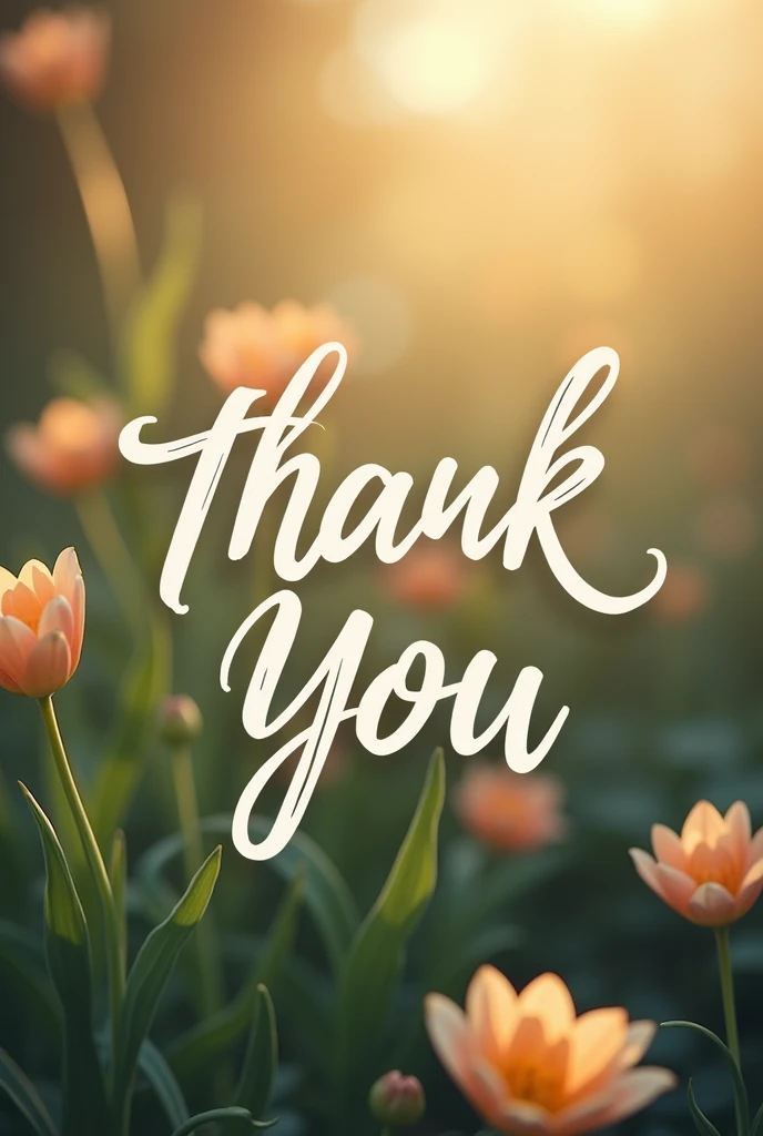 Generate an image of thanks with words