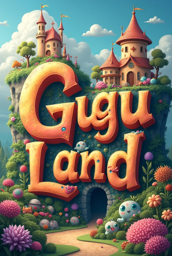 Create a name written Gugu land 
