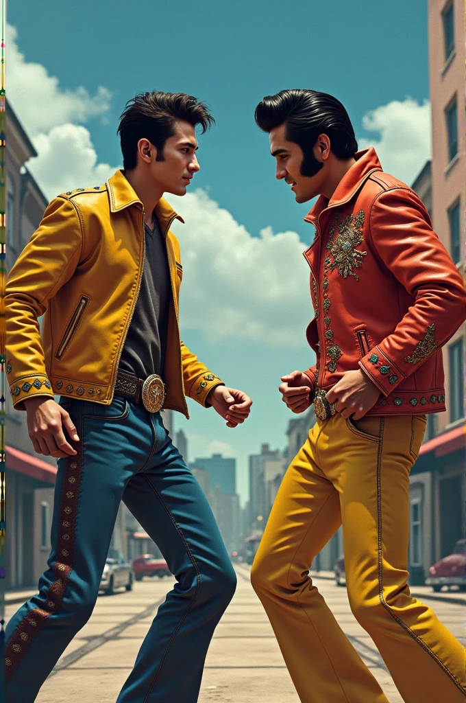 Fernanfloo fights with Elvis Presley