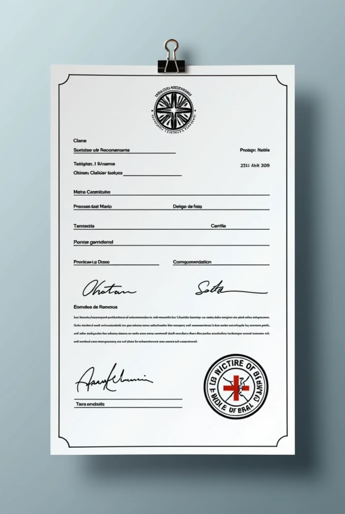 Generate a medical certificate in Brazilian Portuguese saying that you had the flu, and put the doctor&#39;s signature and stamp 