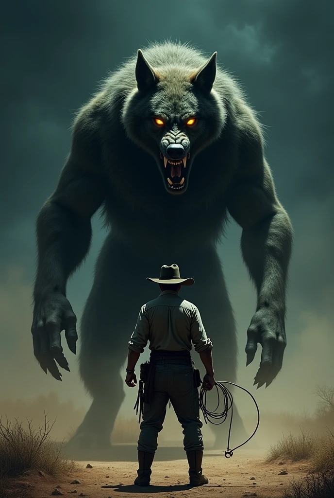 That night, the cowboy knew he was in danger., but something inside him kept him from running. He grabbed the lasso, hoping to at least scare the creature. When he threw the lasso, the werewolf turned to him, showing his fangs. Joaquim felt a chill down his spine, but stood firm, pulling the lasso with all his might.