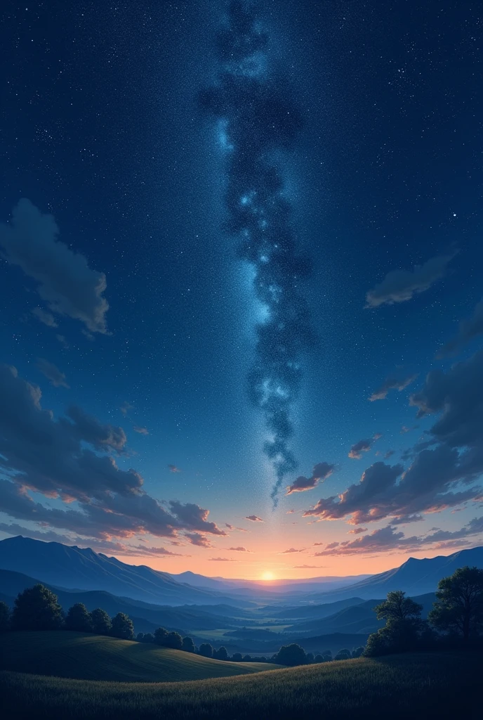 draw a starry night