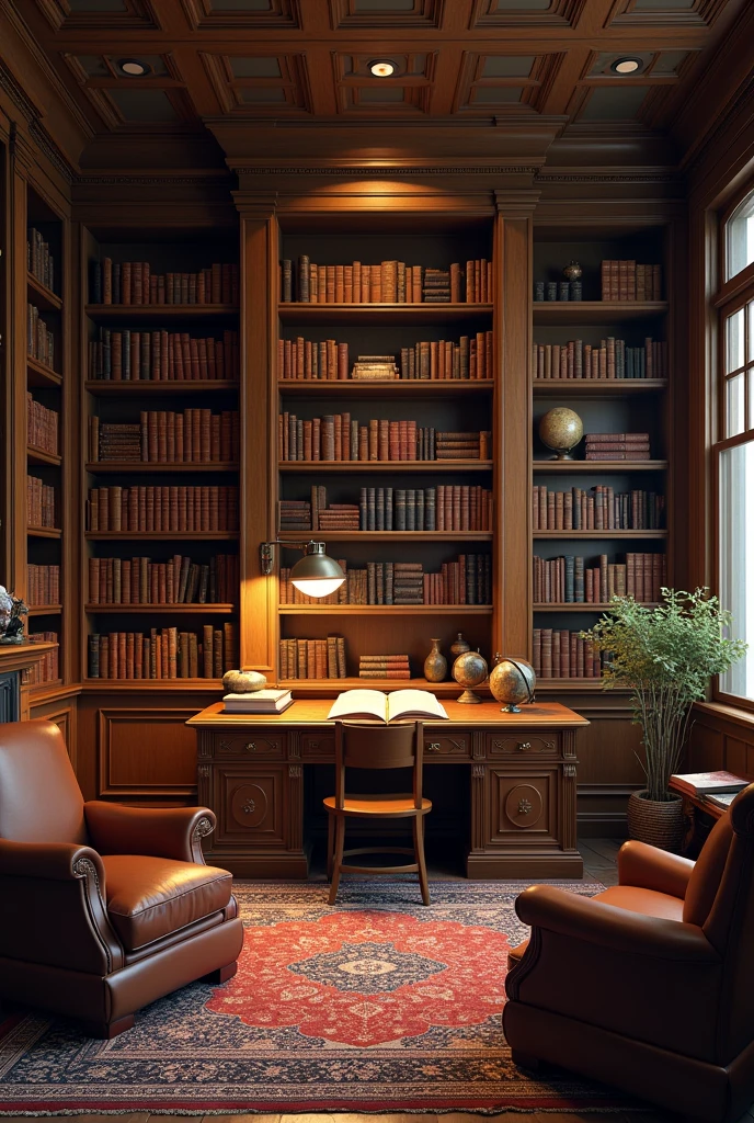Library in a room