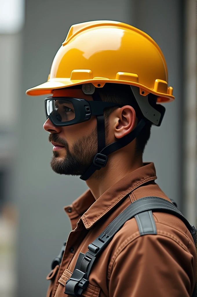 Create the design for a builder's helmet