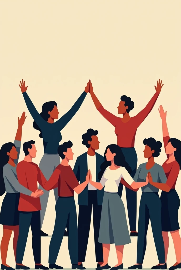Working together. United we stand and divided we fall.Expressed in art form. Vector art.