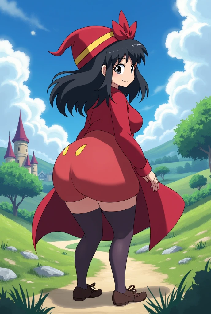 Anime style, Konosuba,Megumin , big butt