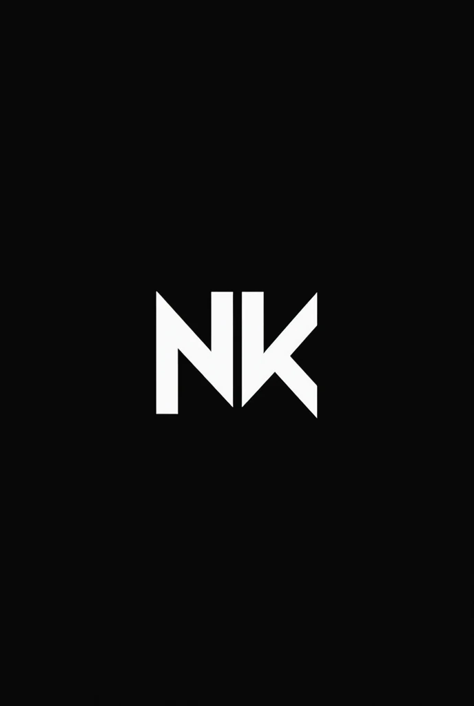 Make me an NK logo in black color