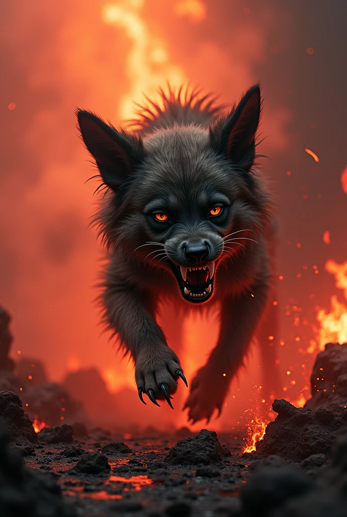 create an avatar of a puppy dog from hell