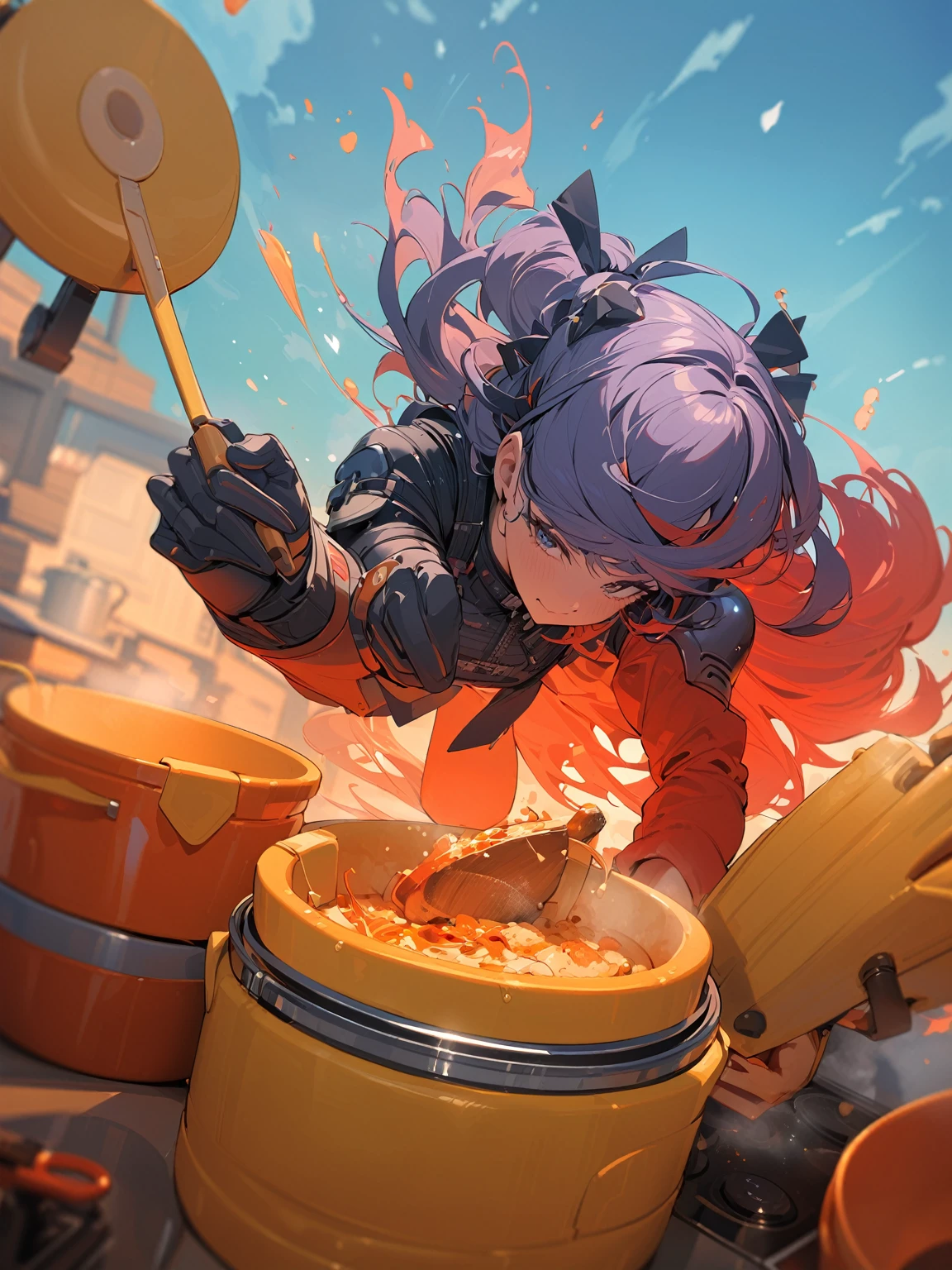 ((best quality)) , ((masterpiece)) , (detailed),Cooking