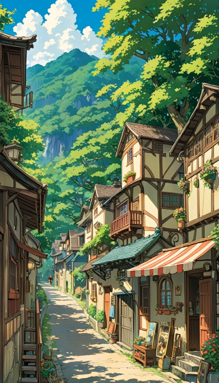 Studio Ghibli-style anime movies, Real、Movie stills, Highest quality, masterpiece, Representative works, Official Art, Professional, Super intricate details, 8k