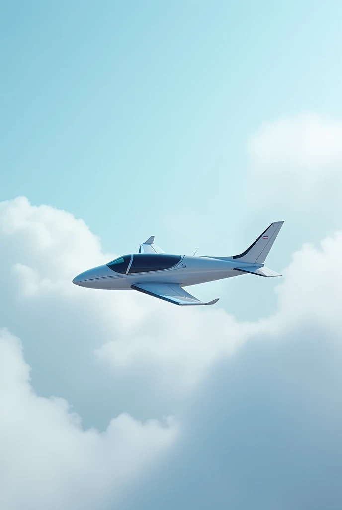 Make a picture of a plane from the side small smaller is more from the side